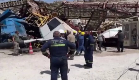 Gabar'da sondaj kulesi devrildi: Enkaz altındaki mühendisten acı haber