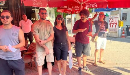 Bağımsızlık Yolu Lokmacı Sınır Kapısı önünde eylem düzenledi