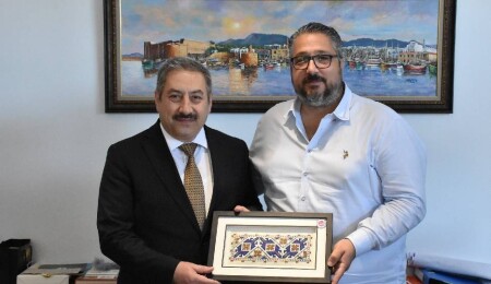 Şenkul, Azerbaycan Şehir Belediyeleri Birliği Başkanı Taghiyev ile görüştü