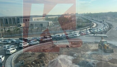 Cumhurbaşkanlığı Yerleşkesi ve çevre düzenlemesi, Metehan'daki trafiği kilitledi!