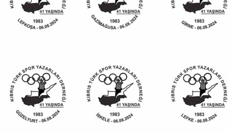 Kıbrıs Türk Spor Yazarları Derneği’nin 41’inci yılı nedeniyle özel tarih damgası kullanıldı