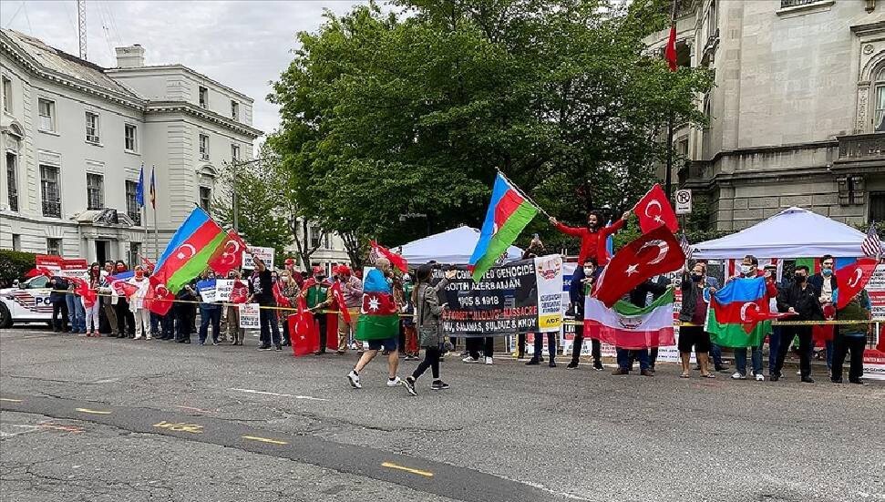 ABD'de yaşayan Türkler Biden'ın 1915 olaylarıyla ilgili açıklamasını protesto etti