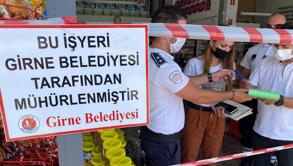 Girne’de iki iş yeri mühürlendi