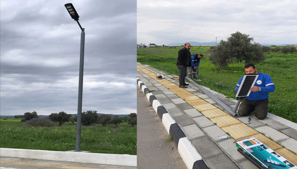 Geçitkale Belediyesi’nden örnek çalışma: Güneş enerjisi ile çalışan aydınlatma