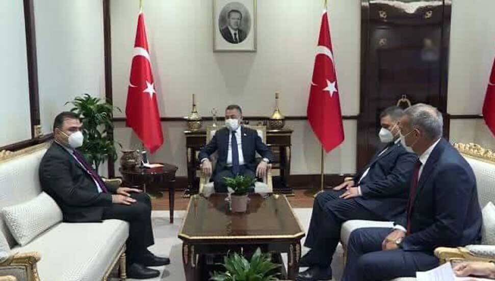Fuat Oktay, Kuzey Kıbrıs Türk Kızılayı heyetini kabul etti