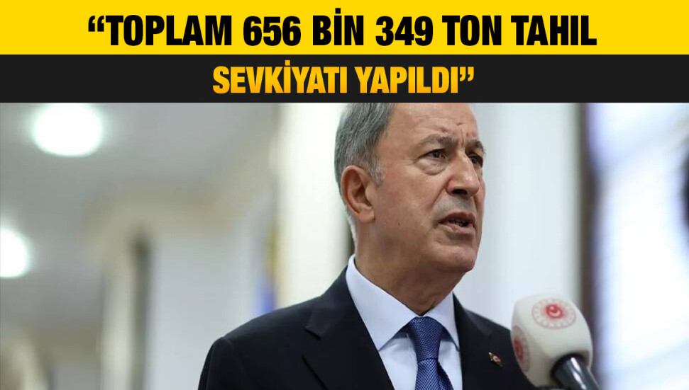 Akar: Ukrayna limanlarından toplam 656 bin 349 ton tahıl sevkiyatı gerçekleştirildi