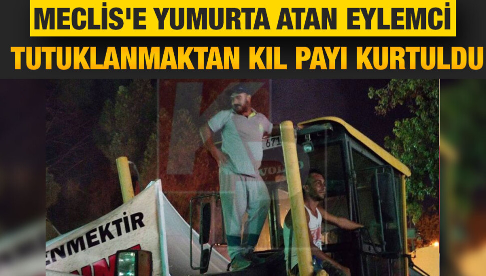 Meclis’e yumurta attı
