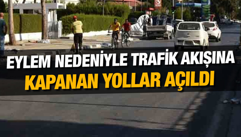 Meclis bölgesindeki yollar trafiğe açıldı
