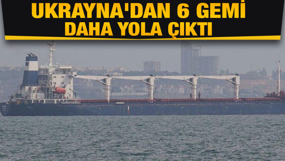 Tahıl sevkiyatı kapsamında 6 gemi daha Ukrayna'dan hareket etti
