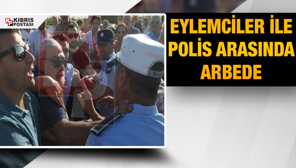 Külliye yapımına karşı gerçekleştirilen eylemde arbede