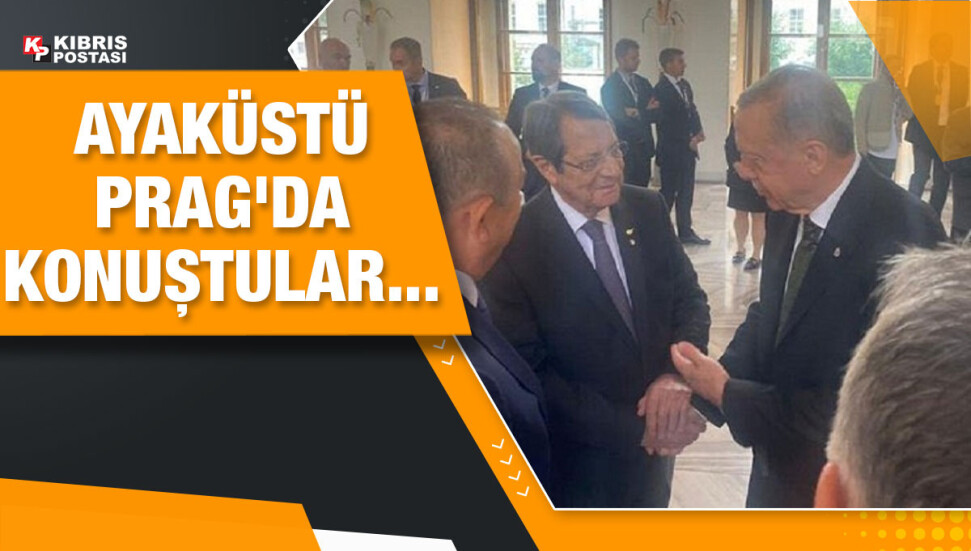 AST Toplantısı... Erdoğan-Anastasiadis Prag'da görüştü