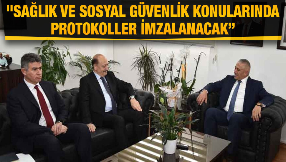 Türkiye Çalışma ve Güvenlik Bakanı Vedat Bilgin, Hasan Taçoy ile görüştü