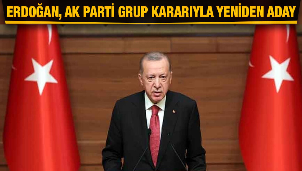 AK Parti Grubu'nun Cumhurbaşkanı adayı Recep Tayyip Erdoğan