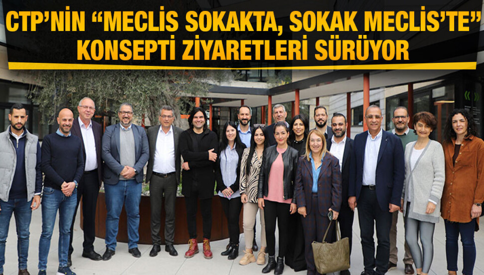 Tufan Erhürman ve beraberindeki heyet, Girne ilçesinde ziyaretlerde bulundu