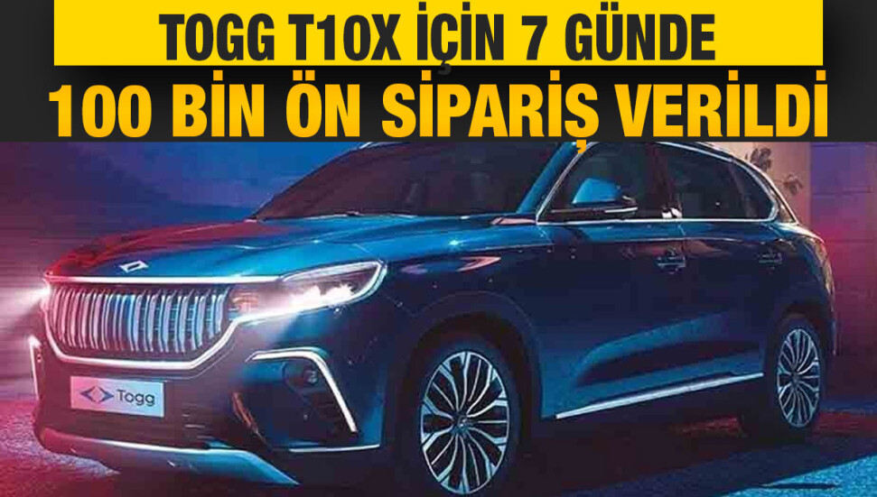 Togg için ön sipariş sayısı 100 bini buldu