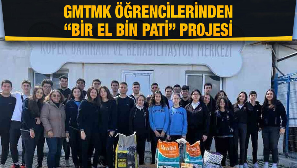 Gazimağusa Türk Maarif Koleji öğrencileri, sokak hayvanları için mama topladı