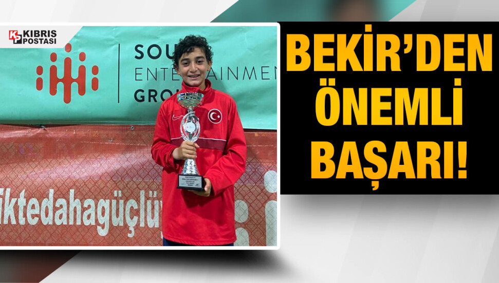 Kıbrıslı Türk tenisçi Bekir’den uluslararası turnuvada şampiyonluk