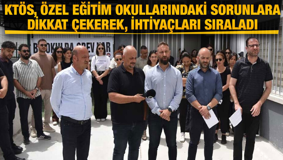 KTÖS: Okullarda öncelikli ihtiyaç tam donanımlı özel eğitim okullarının inşa edilmesidir