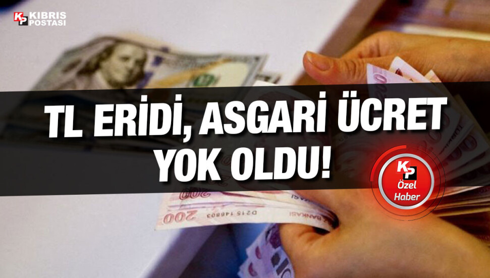 Asgari ücret Türk Lirası’nın değer kaybına karşı direnemedi