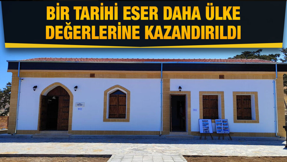 Eski Erenköy Türk Okulu ve cami restorasyonu gerçekleştirildi