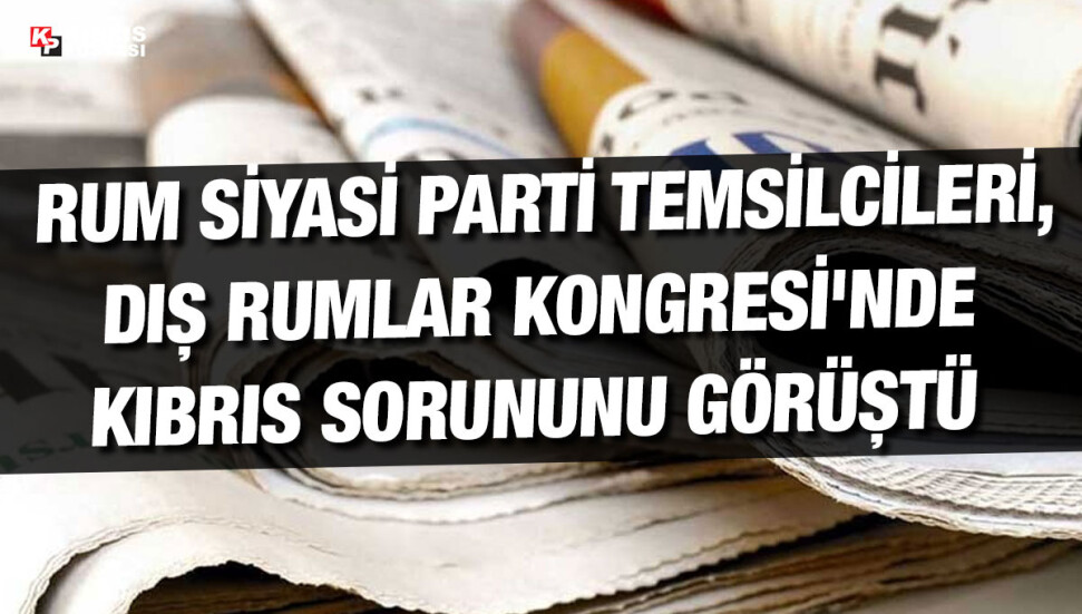 Dış Rumlar Kongresi toplantısında Pile-Yiğitler yolu çalışmaları ele alındı
