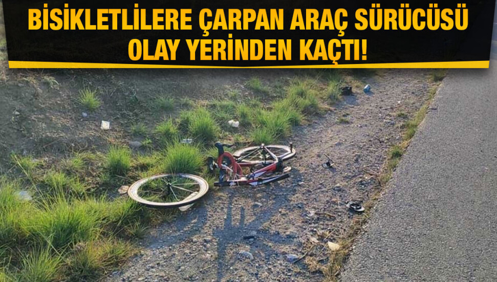 Lefkoşa - Girne ana yolunda kaza: Bisiklet sürücülerine araba çarptı!