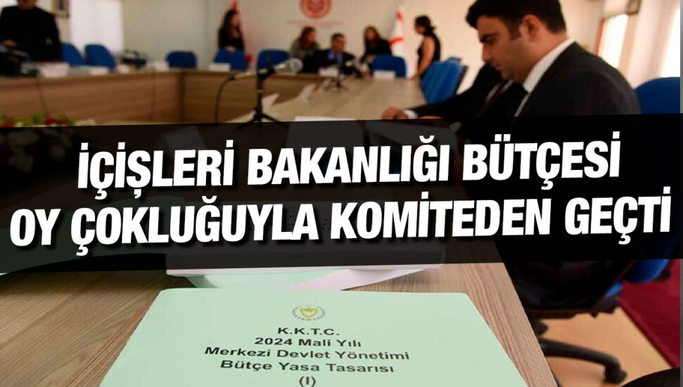 İçişleri Bakanlığı’nın 2 milyar 384 milyon 355 bin 400 TL’lik bütçesi komiteden geçti