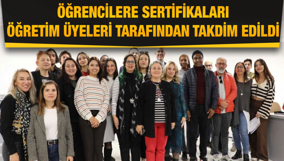 DAÜ Yeni Medya ve Gazetecilik Bölümü öğrencileri başarı sertifikalarıyla onurlandırıldı