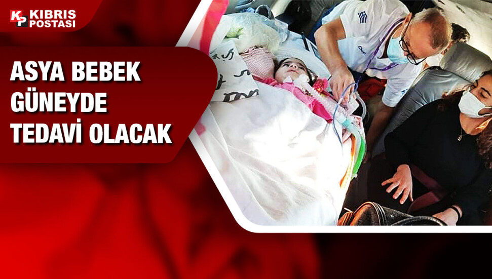 Asya bebek, tedavi için Türkiye’den ‘Kıbrıs Cumhuriyeti’ne götürülüyor