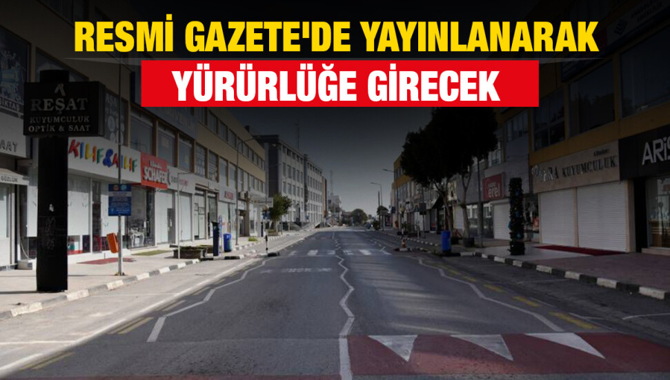 Pazar gününe ilişkin alınan karar Resmi Gazete'de yayınlandı