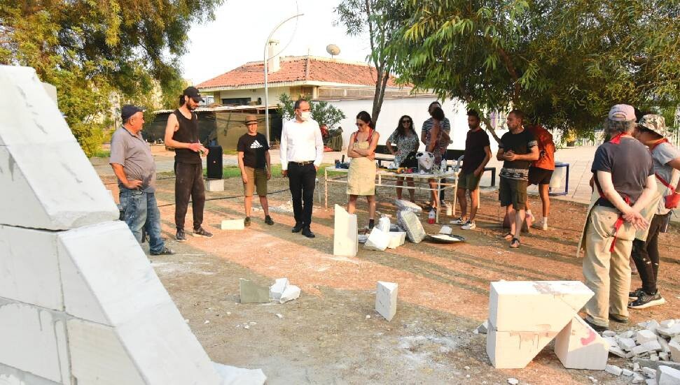 Taşkınköy Parkı için heykellerin yapımı devam ediyor