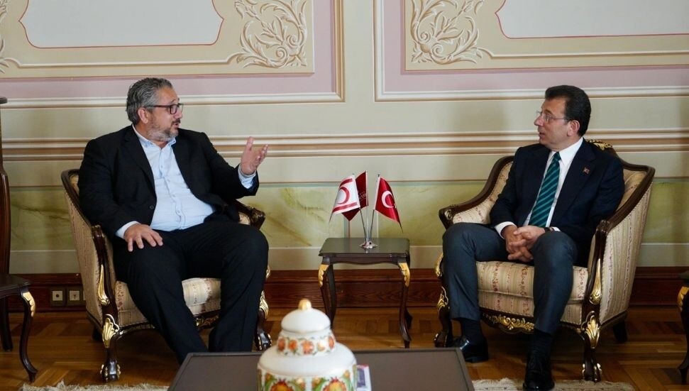Girne Belediye Başkanı Murat Şenkul, İBB Başkanı Ekrem İmamoğlu ile görüştü