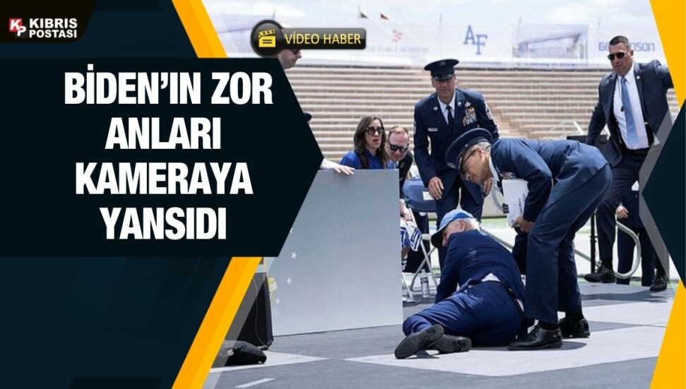 ABD Başkanı Biden katıldığı törende yere düştü