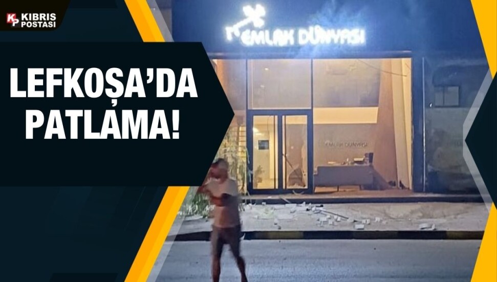 Emlak Dünyası isimli iş yerine saldırı… İş yerine bırakılan patlayıcı madde hasara neden oldu