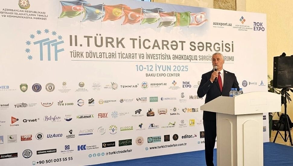 Olgun Amcaoğlu, Türk Devletleri Ticaret Forumu'na katılmak üzere Bakü'de