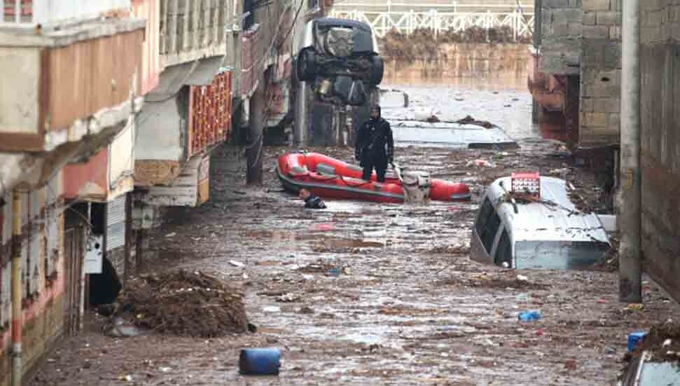 Loss of life in the flood disaster that hit the earthquake region reached 18