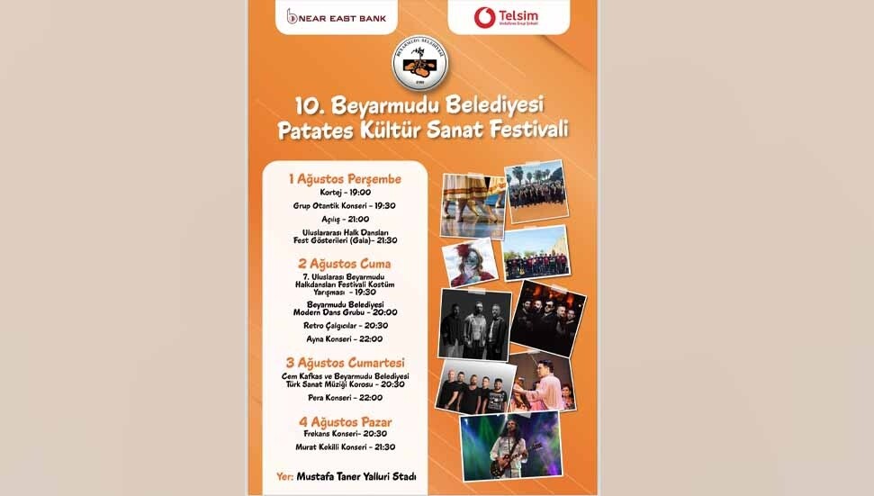 Beyarmudu Patates Kültür Sanat Festivali bu akşam başlıyor