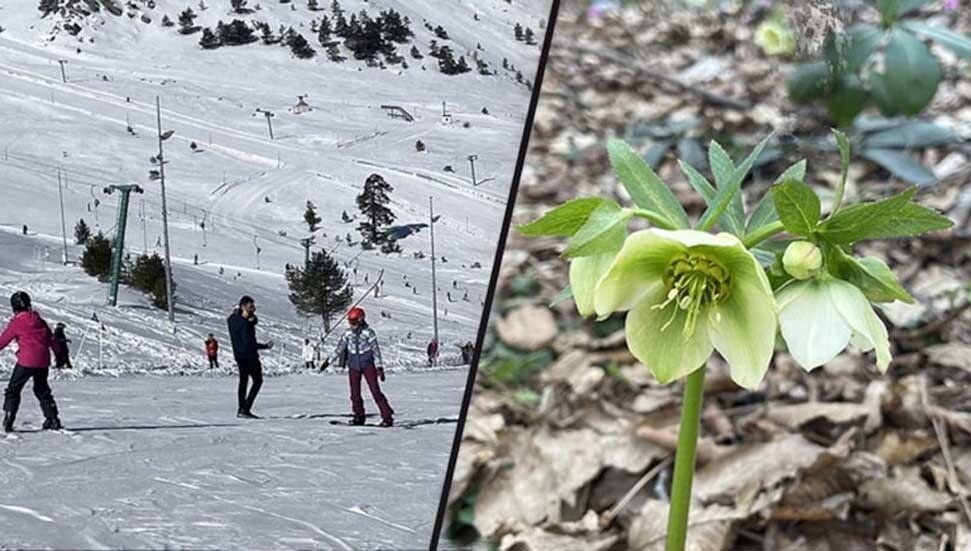 Bolu'da iki mevsim bir arada