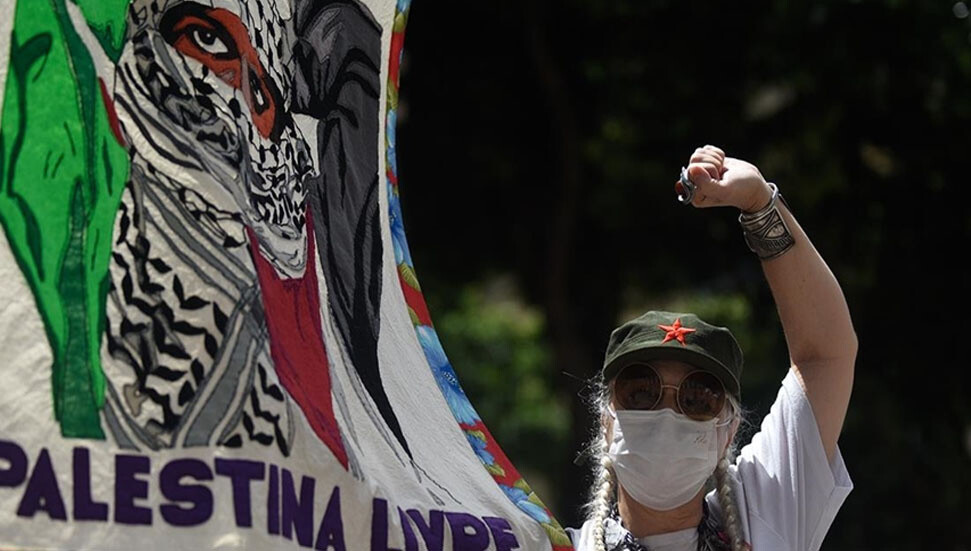 Brezilya, Venezuela ve Bolivya'da Filistin'e destek gösterileri yapıldı