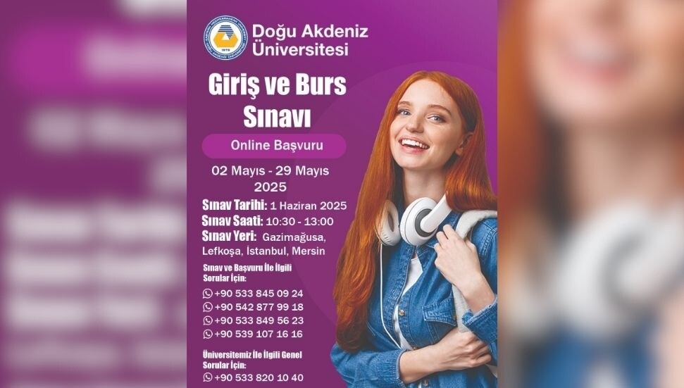 DAÜ giriş ve burs sınavına başvurular başladı: Sınav 1 Haziran'da yapılacak!