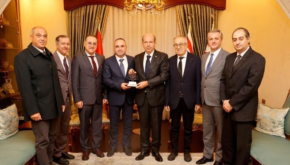 Cumhurbaşkanı Ersin Tatar, Mustafa Fener ve heyetini kabul etti