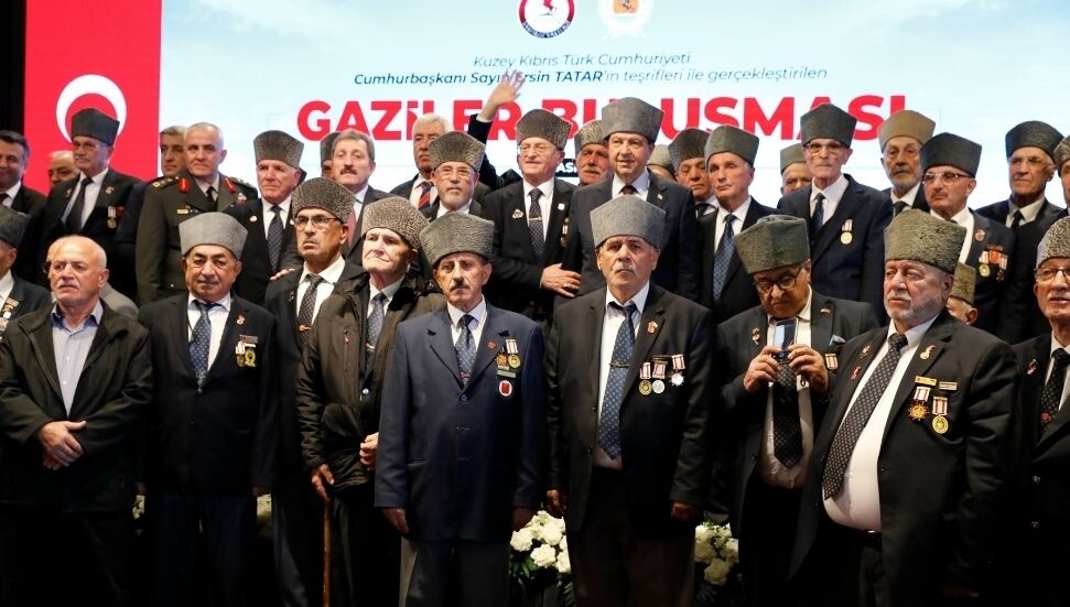 Cumhurbaşkanı Ersin Tatar, Samsun'da Kıbrıs gazileriyle bir araya geldi