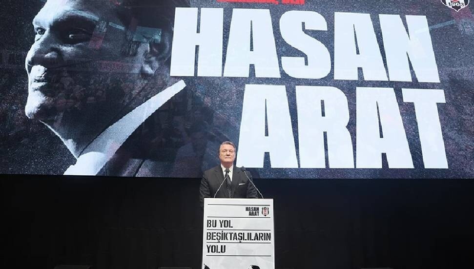 Beşiktaş'ta başkan adayı Hasan Arat projelerini tanıttı