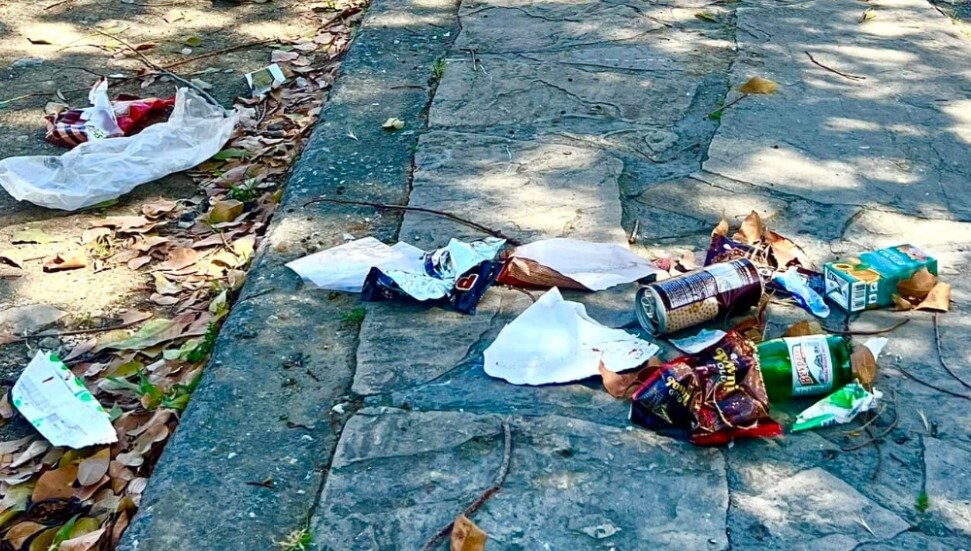 Duyarsız vatandaşlar yiyip içti, çöplerini yerlere attı!