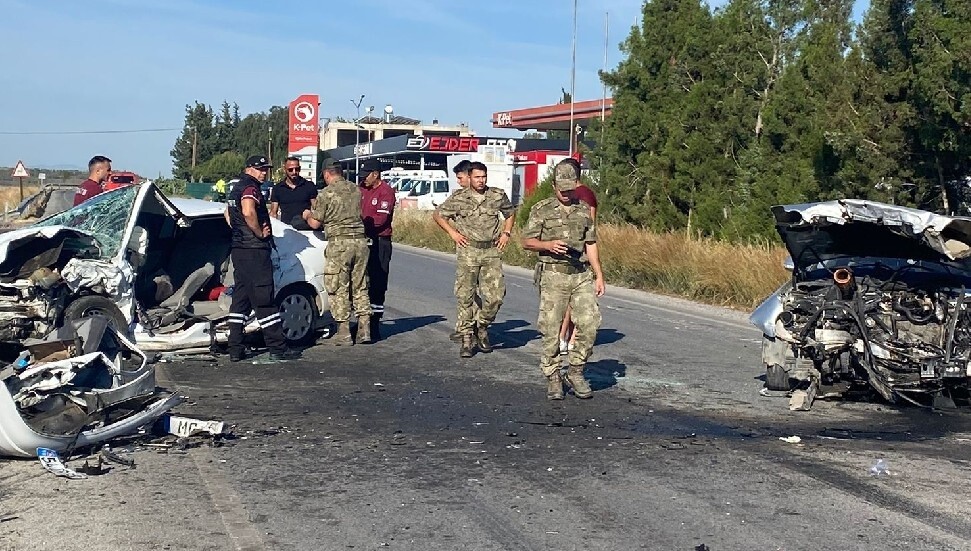 Ercan- İskele anayolunda trafik kazası: 2 ağır yaralı...