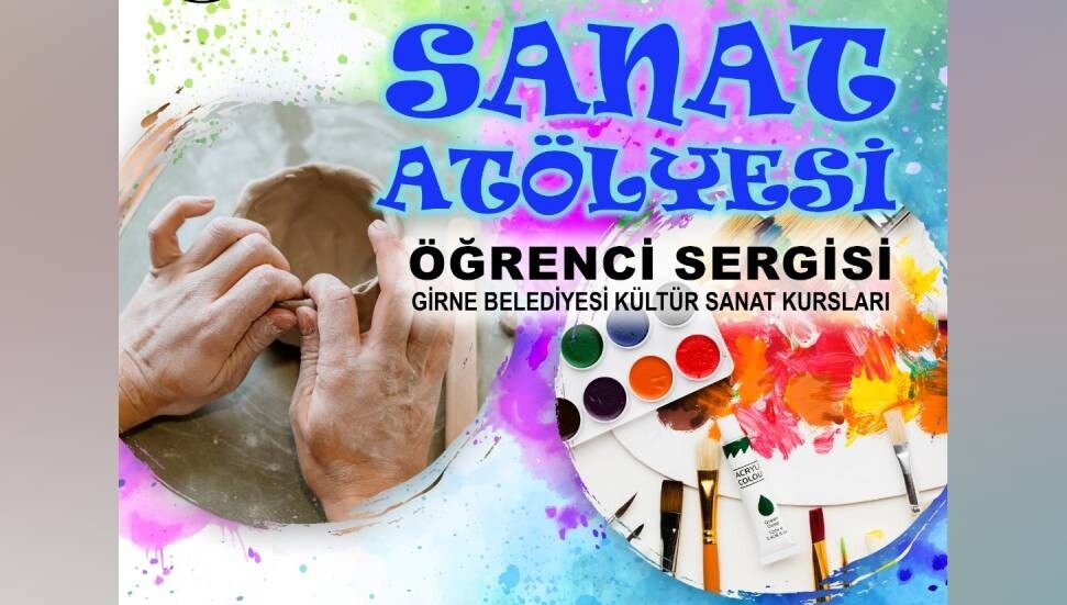 Girne Belediyesi Sanat Atölyesi öğrencilerinin sergisi pazartesi açılıyor