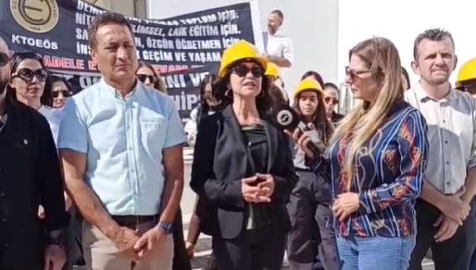 KTOEÖS, İskele’de eylem yaptı