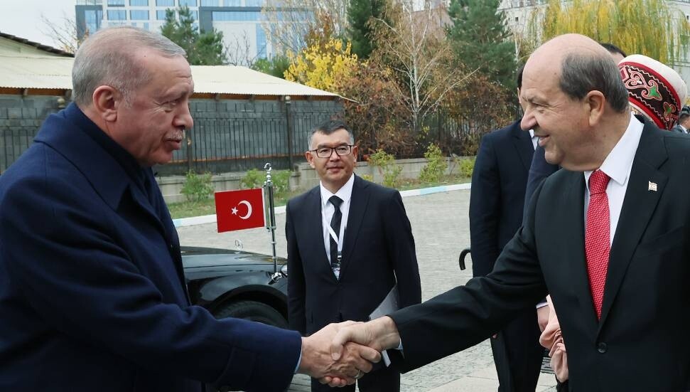 Türkiye Cumhurbaşkanı Erdoğan ve Ersin Tatar Kırgız-Türk Dostluk Devlet Hastanesi'nin açılışına katıldı