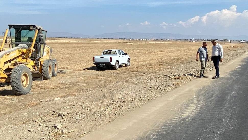 Dörtyol-Türkmenköy arası banket düzenleme çalışmaları tamamlandı