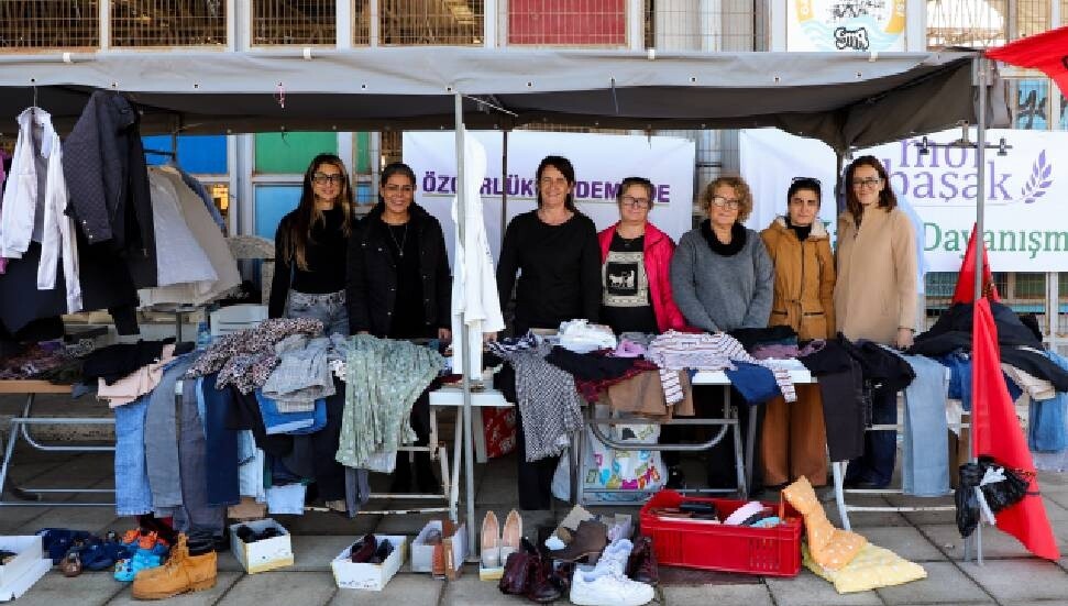 CTP Kadın Örgütü Mağusa İlçesi "Mor Başak Kadın Dayanışması- İkinci El Eşya Stantları"nı yine kurdu